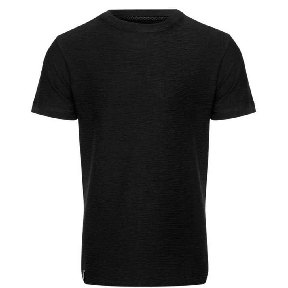 Threadbare Mens Falkland Knitted T-Shirt / Black